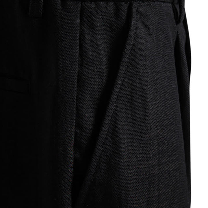 Pantaloncini Bermuda da uomo, modello classico estivo casual con cerniera e bottoni, con tasche, Buddha Stones. - image 17
