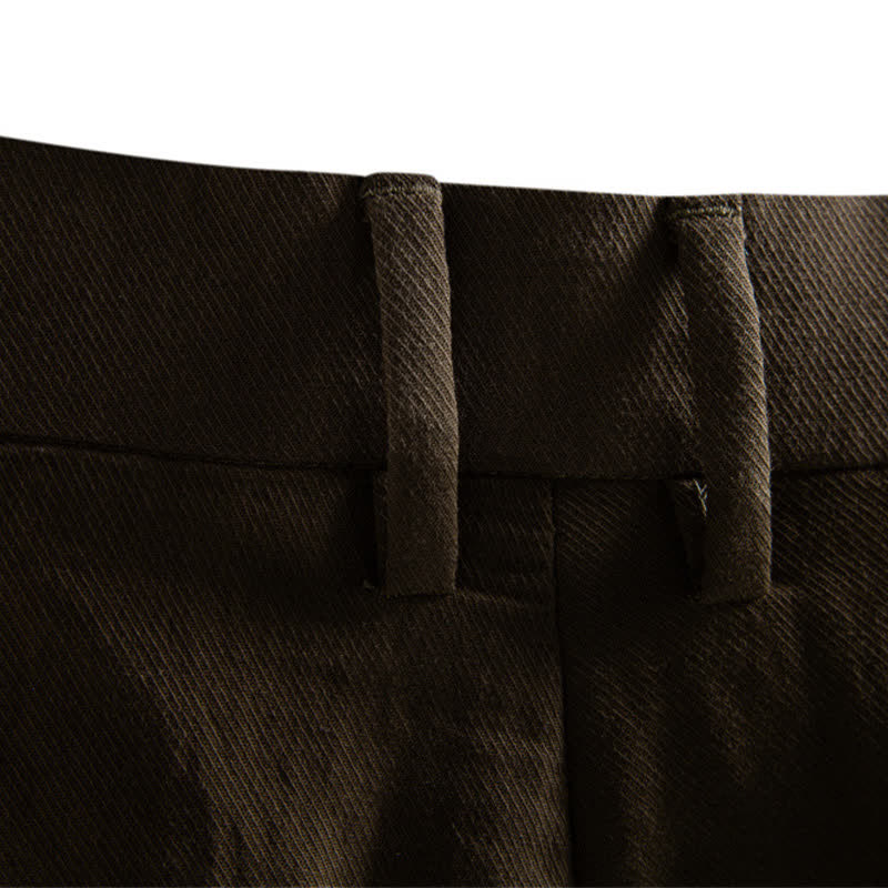 Pantaloncini Bermuda da uomo, modello classico estivo casual con cerniera e bottoni, con tasche, Buddha Stones. - image 30