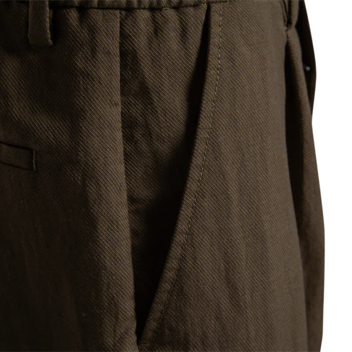 Pantaloncini Bermuda da uomo, modello classico estivo casual con cerniera e bottoni, con tasche, Buddha Stones. - image 27