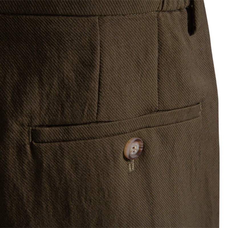 Pantaloncini Bermuda da uomo, modello classico estivo casual con cerniera e bottoni, con tasche, Buddha Stones. - image 28
