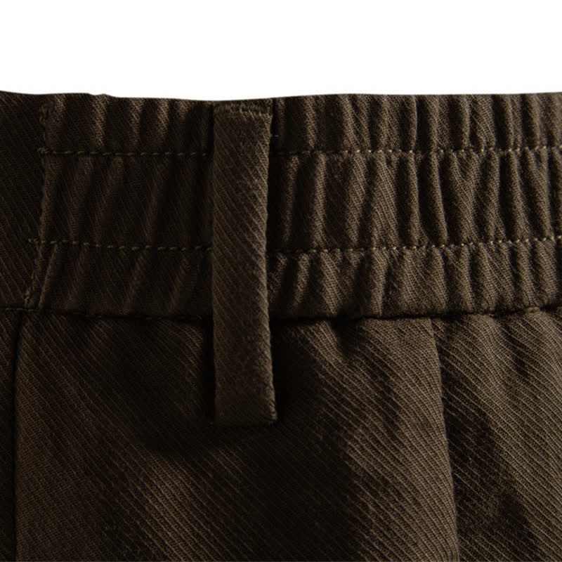 Pantaloncini Bermuda da uomo, modello classico estivo casual con cerniera e bottoni, con tasche, Buddha Stones. - image 31