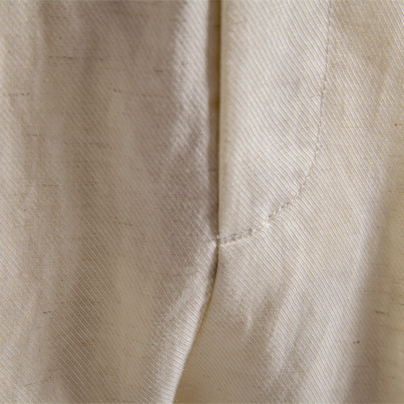 Pantaloncini Bermuda da uomo, modello classico estivo casual con cerniera e bottoni, con tasche, Buddha Stones. - image 35