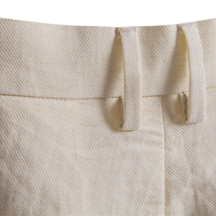 Pantaloncini Bermuda da uomo, modello classico estivo casual con cerniera e bottoni, con tasche, Buddha Stones. - image 37