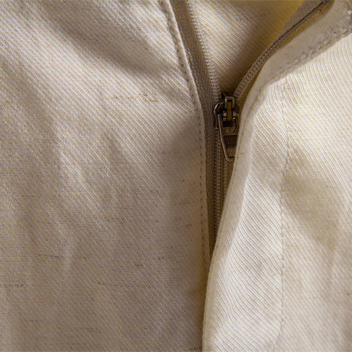 Pantaloncini Bermuda da uomo, modello classico estivo casual con cerniera e bottoni, con tasche, Buddha Stones. - image 36