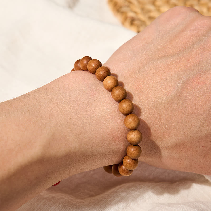 Buddha Stones Radicamento con sandalo, bracciale Mala con perline di sandalo tibetano. - image 9