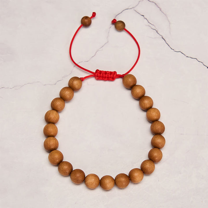 Buddha Stones Radicamento con sandalo, bracciale Mala con perline di sandalo tibetano. - image 3