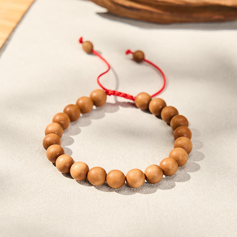 Buddha Stones Radicamento con sandalo, bracciale Mala con perline di sandalo tibetano. - image 2