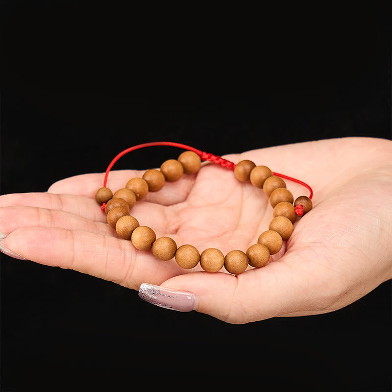 Buddha Stones Radicamento con sandalo, bracciale Mala con perline di sandalo tibetano. - image 8