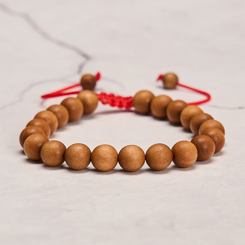 Buddha Stones Radicamento con sandalo, bracciale Mala con perline di sandalo tibetano. - image 4