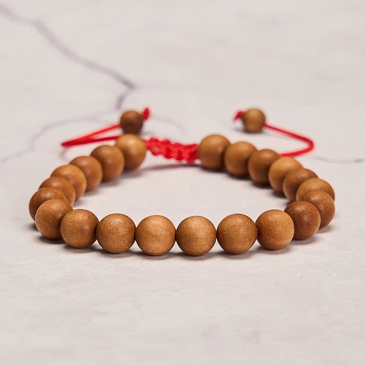 Buddha Stones Radicamento con sandalo, bracciale Mala con perline di sandalo tibetano. - image 4