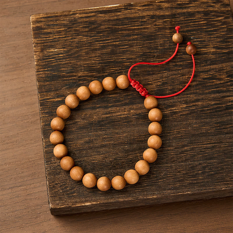 Buddha Stones Radicamento con sandalo, bracciale Mala con perline di sandalo tibetano. - Sandalo (Radicamento♥Meditazione) - image 0