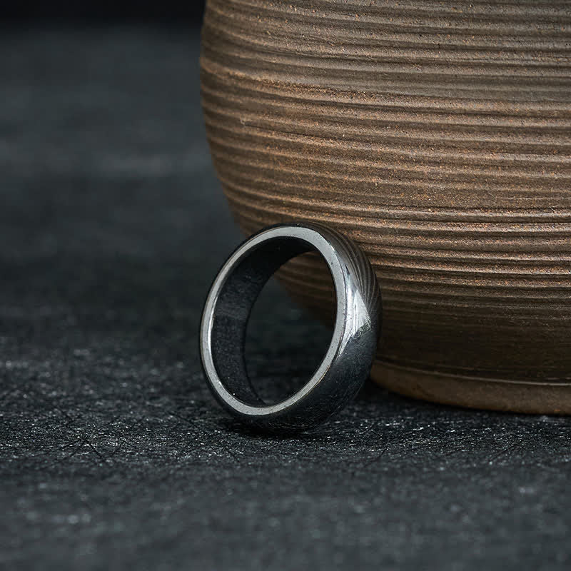 Buddha Stones Anello di supporto potente in ematite naturale - image 1