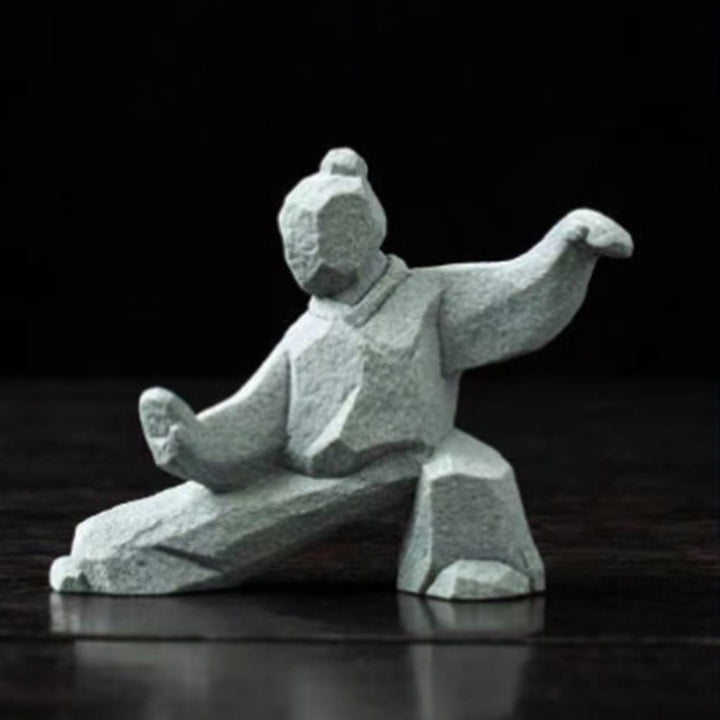 Buddha Stones Figura in resina Yin Yang Balance Tai Chi Decorazione vivente consapevole - image 12