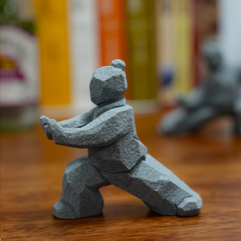 Buddha Stones Figura in resina Yin Yang Balance Tai Chi Decorazione vivente consapevole - image 16