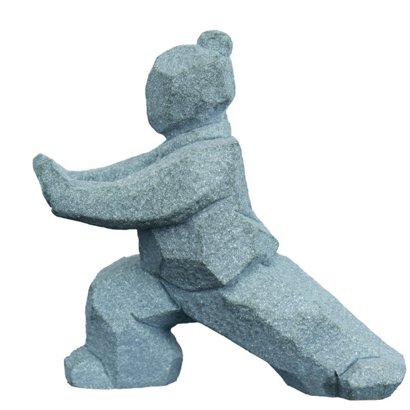 Buddha Stones Figura in resina Yin Yang Balance Tai Chi Decorazione vivente consapevole - image 19