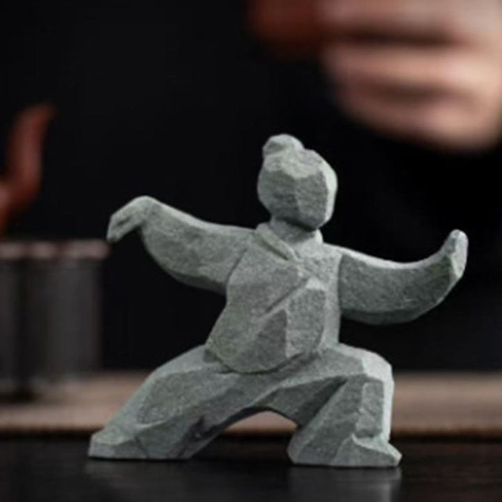 Buddha Stones Figura in resina Yin Yang Balance Tai Chi Decorazione vivente consapevole - image 6