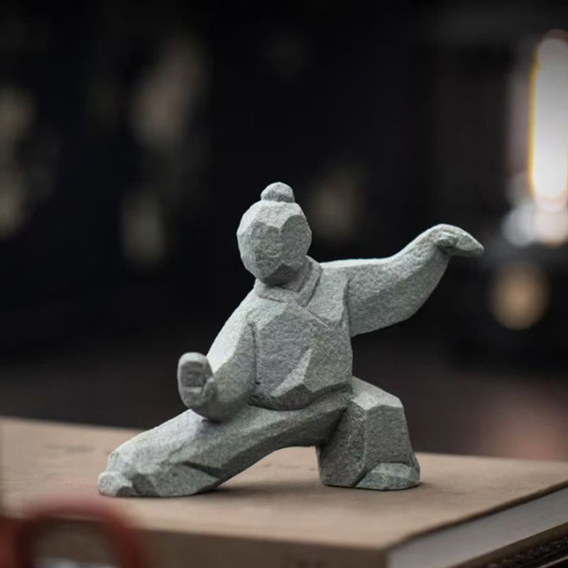 Buddha Stones Figura in resina Yin Yang Balance Tai Chi Decorazione vivente consapevole - image 13