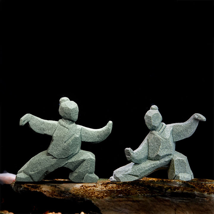 Buddha Stones Figura in resina Yin Yang Balance Tai Chi Decorazione vivente consapevole - image 0