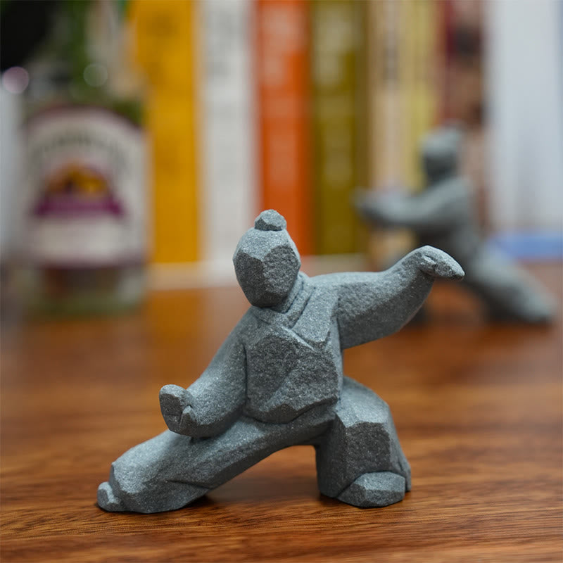 Buddha Stones Figura in resina Yin Yang Balance Tai Chi Decorazione vivente consapevole - image 10