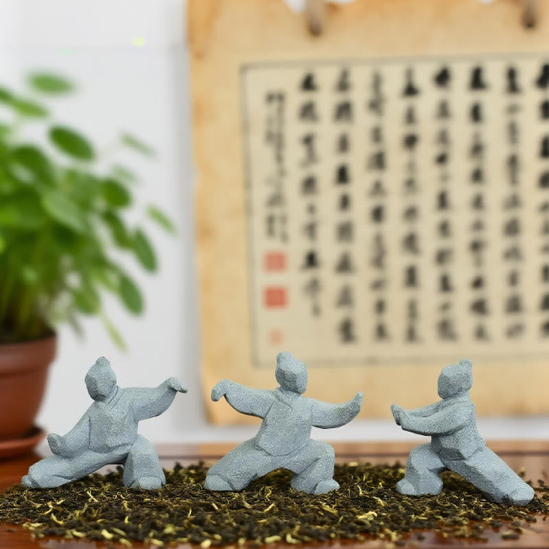 Buddha Stones Figura in resina Yin Yang Balance Tai Chi Decorazione vivente consapevole - image 20