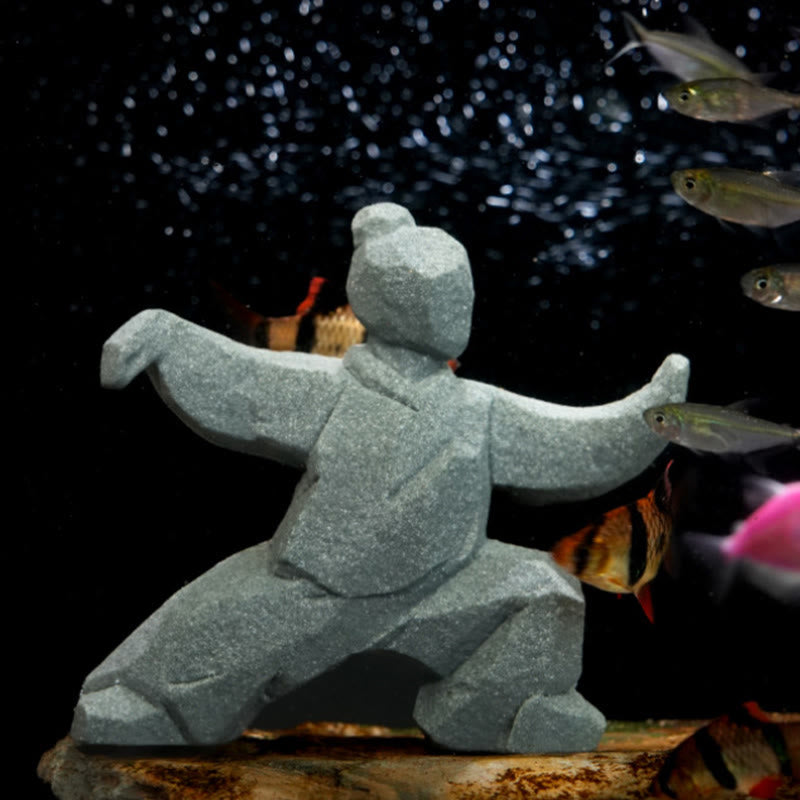 Buddha Stones Figura in resina Yin Yang Balance Tai Chi Decorazione vivente consapevole - image 3