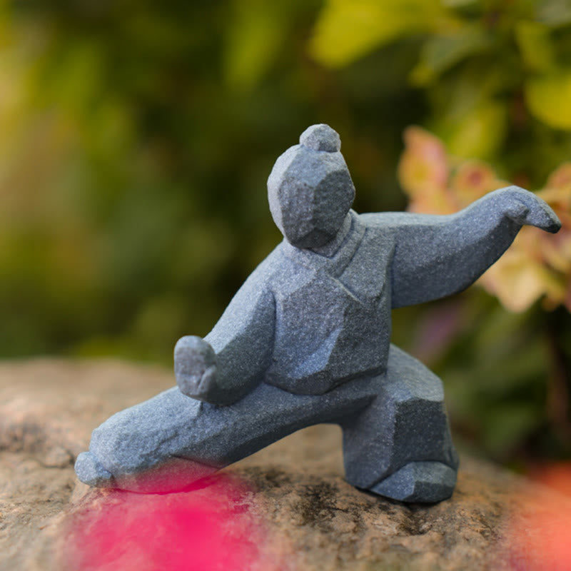 Buddha Stones Figura in resina Yin Yang Balance Tai Chi Decorazione vivente consapevole - image 11