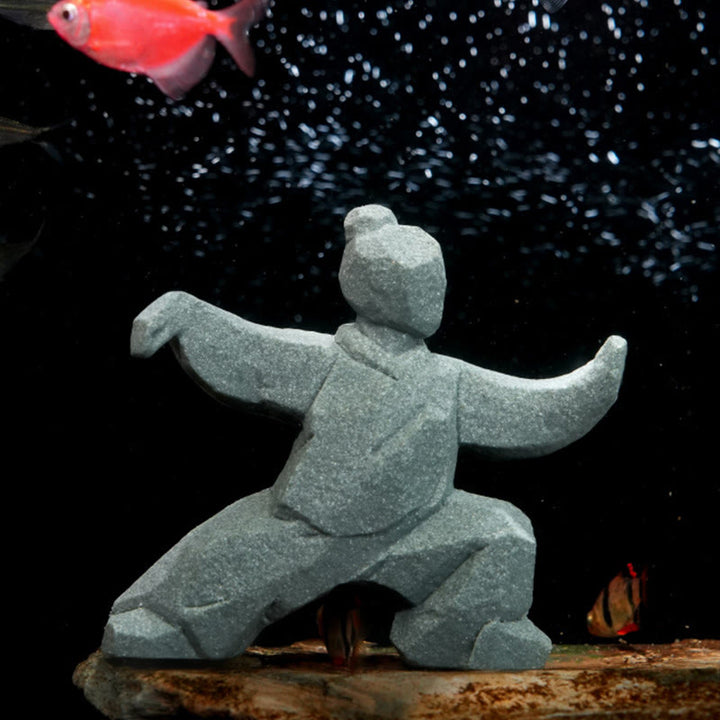 Buddha Stones Figura in resina Yin Yang Balance Tai Chi Decorazione vivente consapevole - image 4