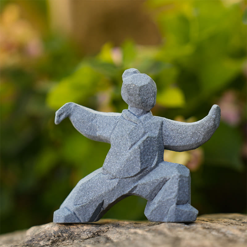 Buddha Stones Figura in resina Yin Yang Balance Tai Chi Decorazione vivente consapevole - image 2