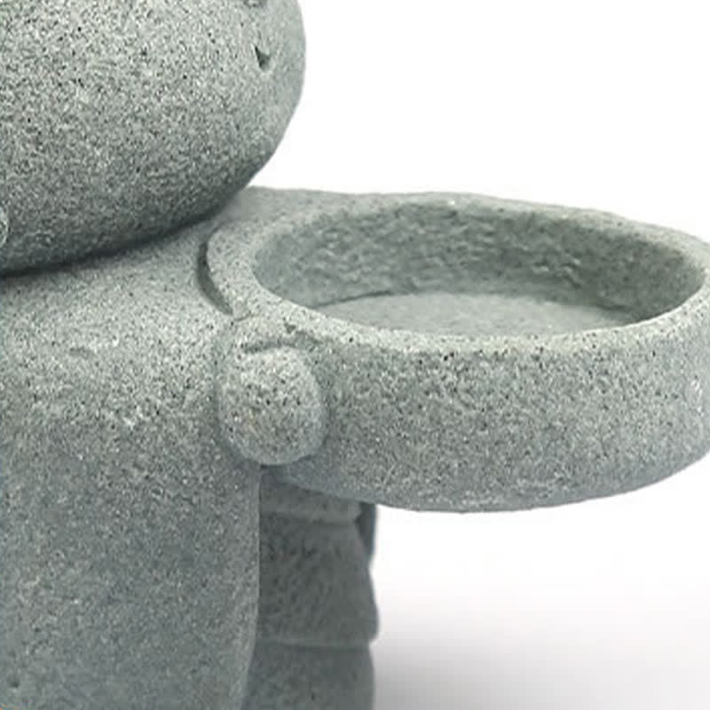 Buddha Stones Statua portacandele in resina a forma di Buddha della serenità (senza candela) - image 14