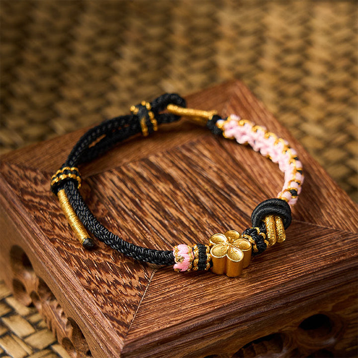 Buddha Stones Bracciale regolabile con nodo a corda intrecciata - image 9