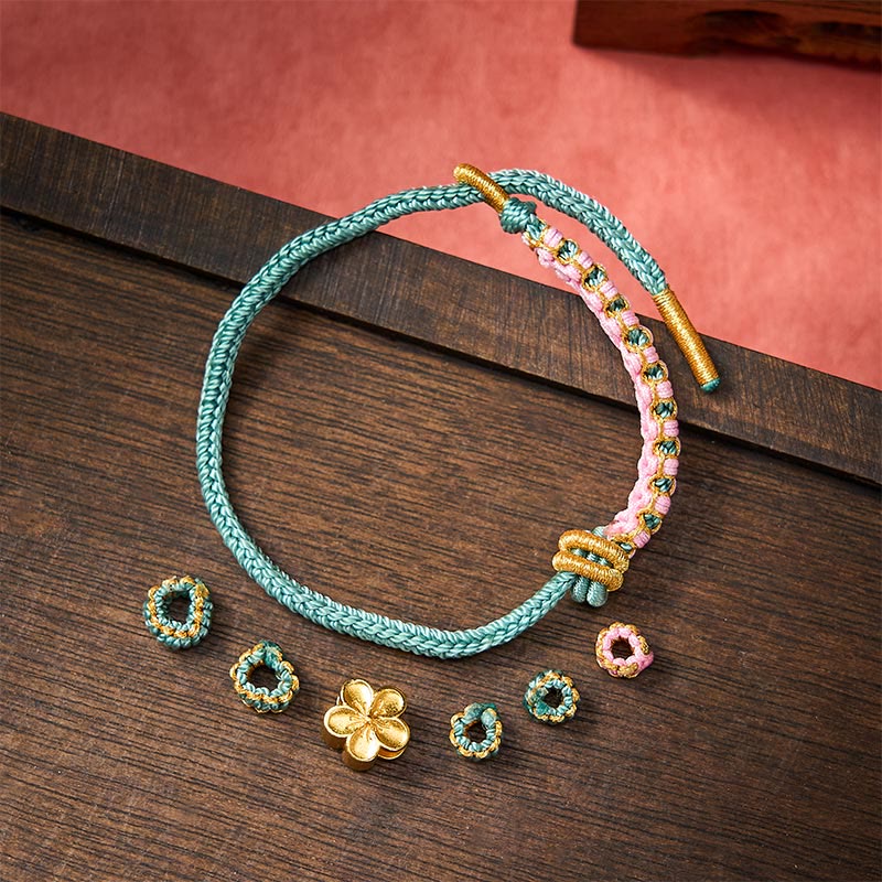 Buddha Stones Bracciale regolabile con nodo a corda intrecciata - image 16