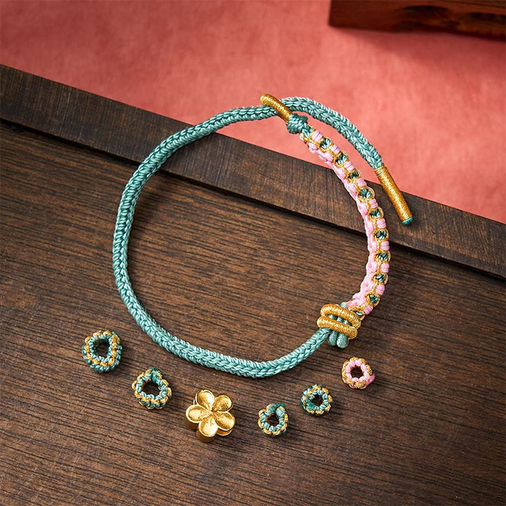 Buddha Stones Bracciale regolabile con nodo a corda intrecciata - image 16