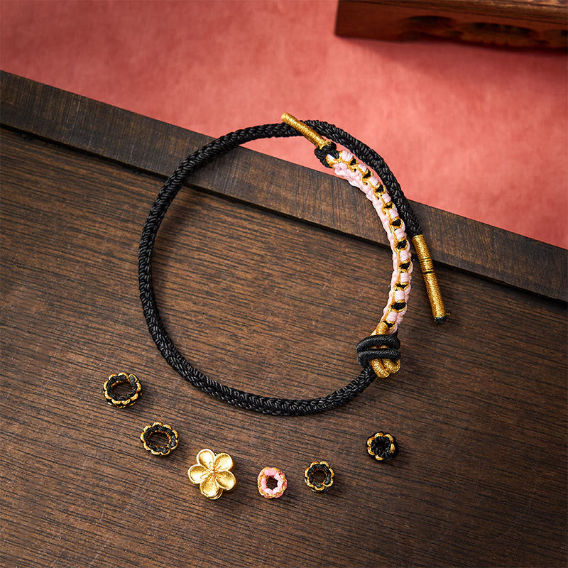 Buddha Stones Bracciale regolabile con nodo a corda intrecciata - image 10
