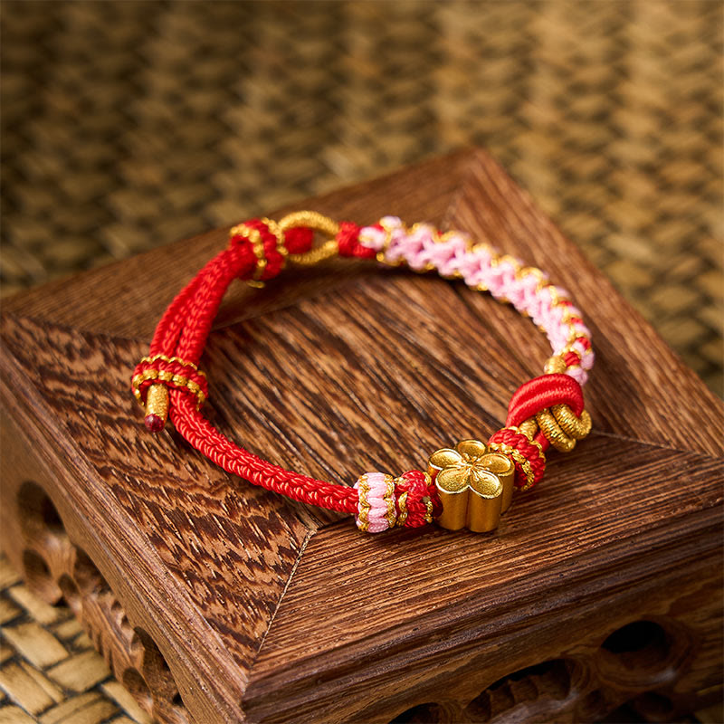 Buddha Stones Bracciale regolabile con nodo a corda intrecciata - image 3