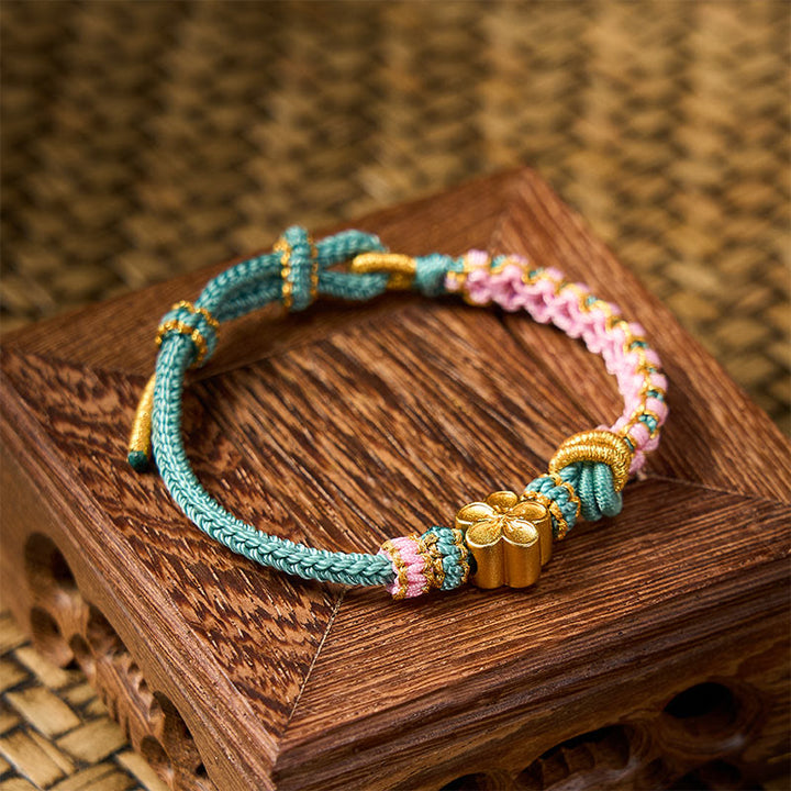 Buddha Stones Bracciale regolabile con nodo a corda intrecciata - image 15
