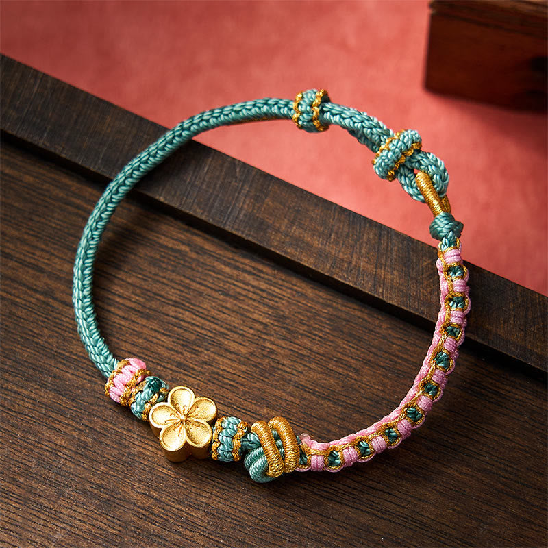 Buddha Stones Bracciale regolabile con nodo a corda intrecciata - image 13