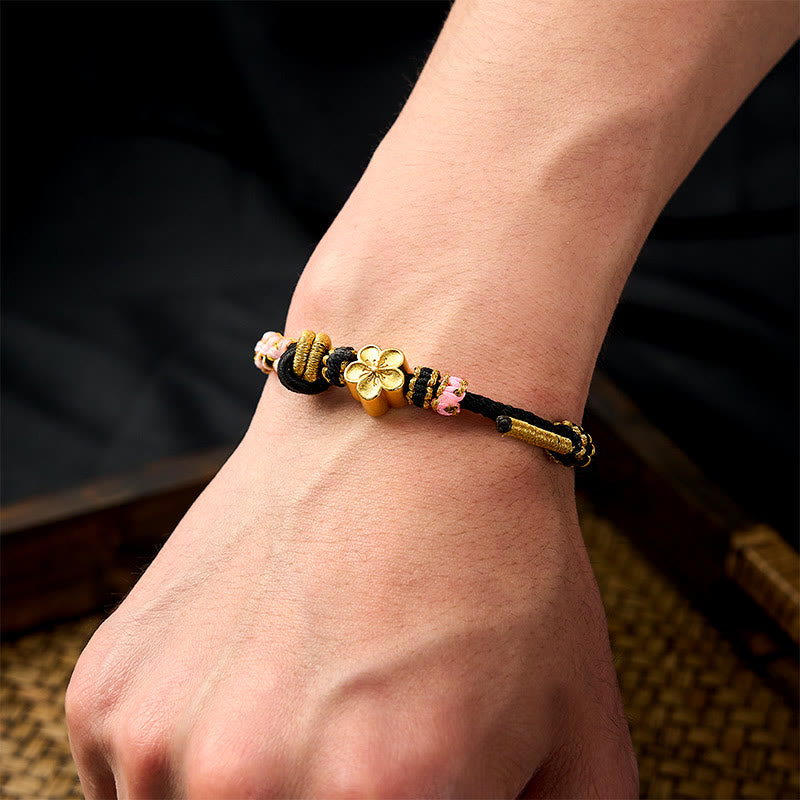 Buddha Stones Bracciale regolabile con nodo a corda intrecciata - image 11