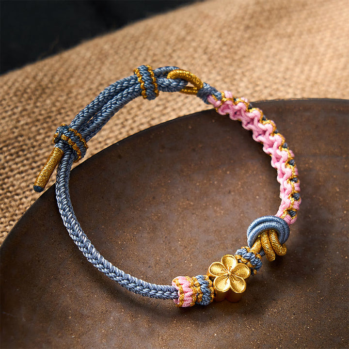 Buddha Stones Bracciale regolabile con nodo a corda intrecciata - image 34
