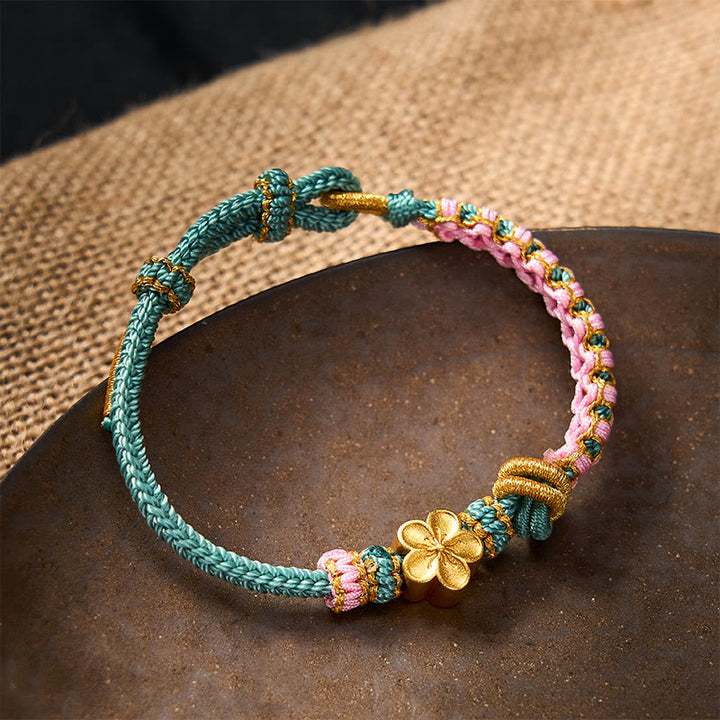 Buddha Stones Bracciale regolabile con nodo a corda intrecciata - image 14
