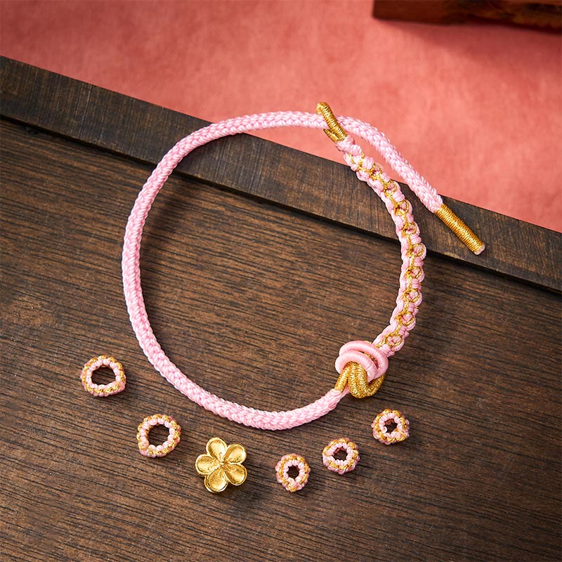 Buddha Stones Bracciale regolabile con nodo a corda intrecciata - image 24