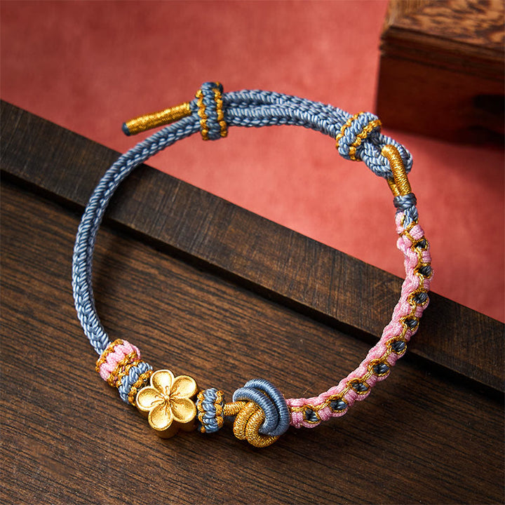 Buddha Stones Bracciale regolabile con nodo a corda intrecciata - image 33