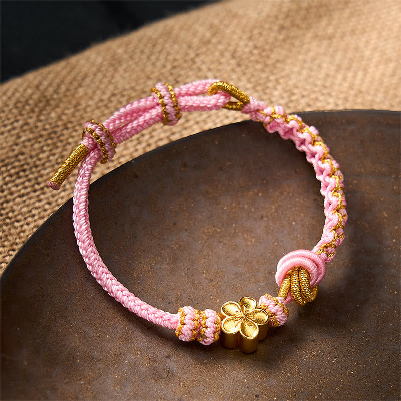 Buddha Stones Bracciale regolabile con nodo a corda intrecciata - image 22