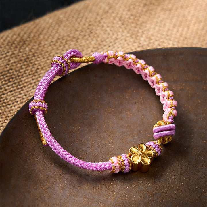 Buddha Stones Bracciale regolabile con nodo a corda intrecciata - image 28