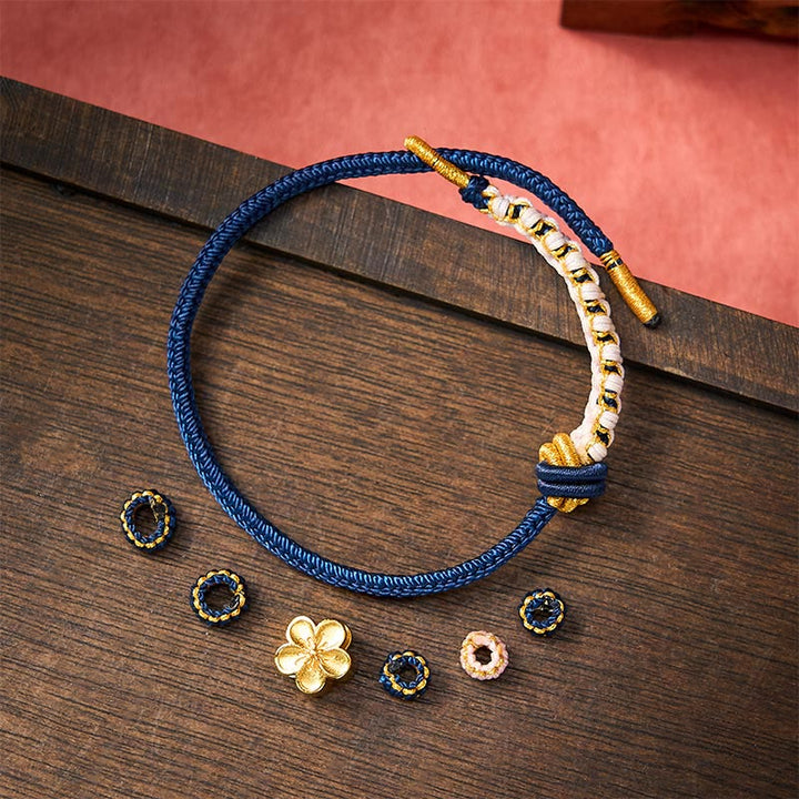 Buddha Stones Bracciale regolabile con nodo a corda intrecciata - image 19