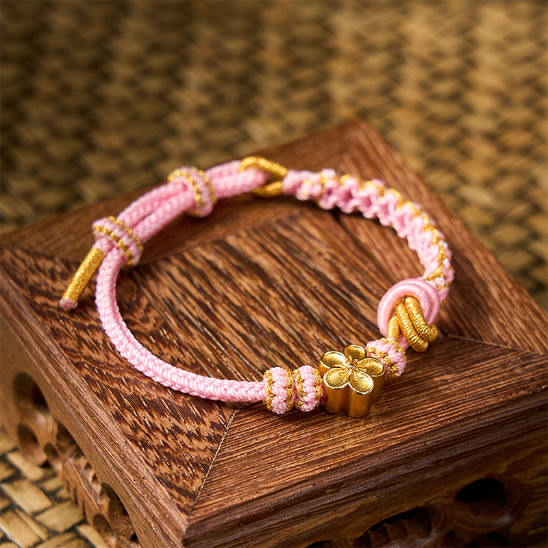 Buddha Stones Bracciale regolabile con nodo a corda intrecciata - image 23