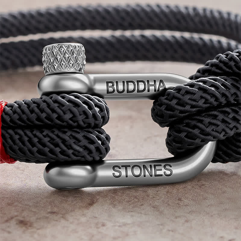 Buddha Stones Bracciale stimolante con grillo in acciaio al titanio - image 12