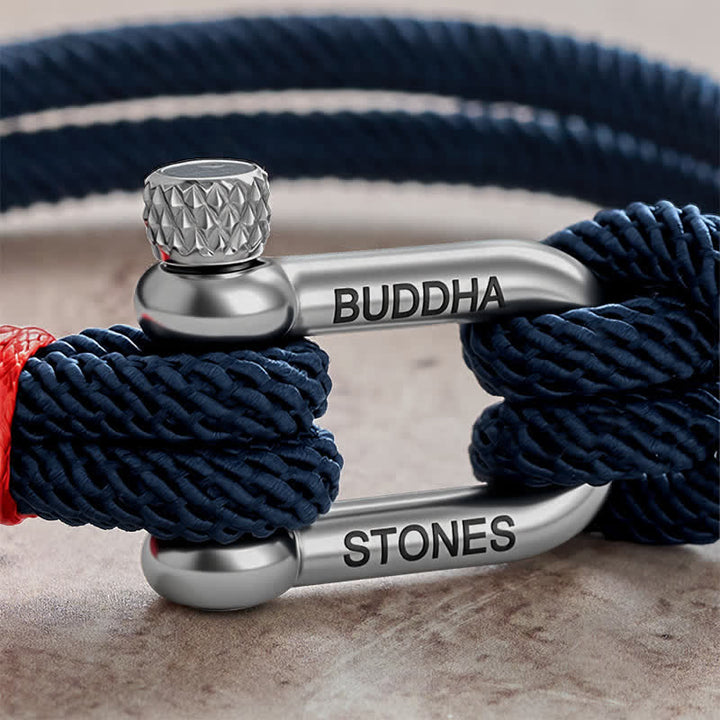 Buddha Stones Bracciale stimolante con grillo in acciaio al titanio - image 3