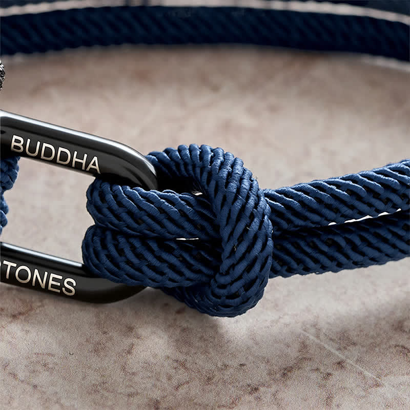Buddha Stones Bracciale rinforzato con moschettone in acciaio al titanio. - image 3