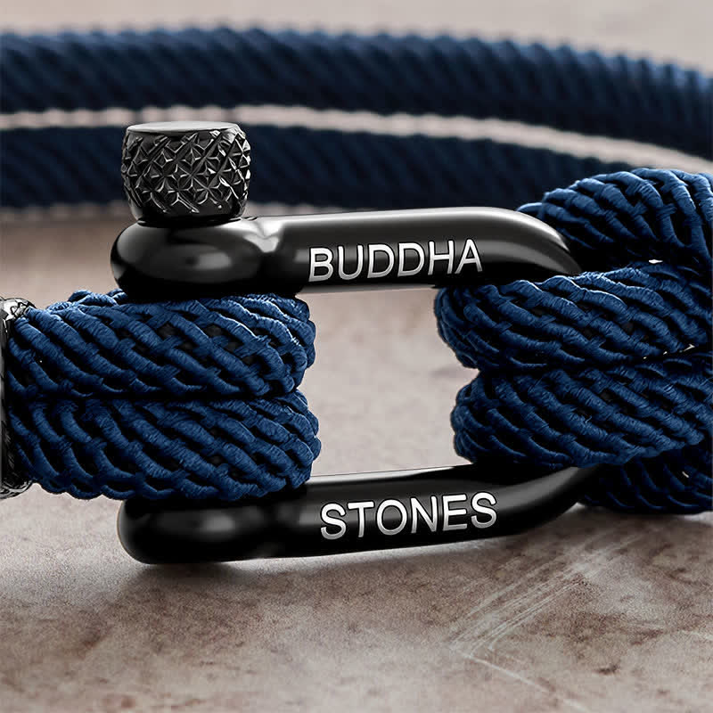 Buddha Stones Bracciale rinforzato con moschettone in acciaio al titanio. - image 2