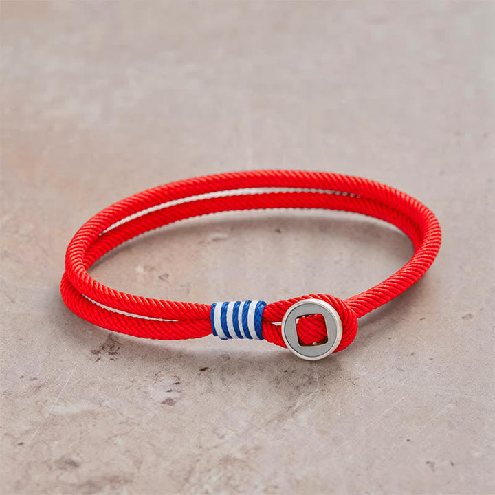 Buddha Stones Bracciale protettivo a doppio giro con bottoni in argento sterling 925 - Rosso - Circonferenza del polso: 7,9–8,2 pollici (20–21 cm) - image 10